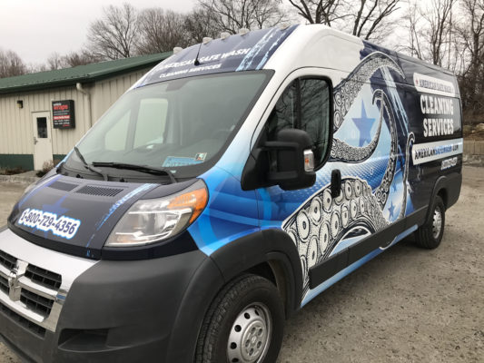 American Safe Wash Printed Truck