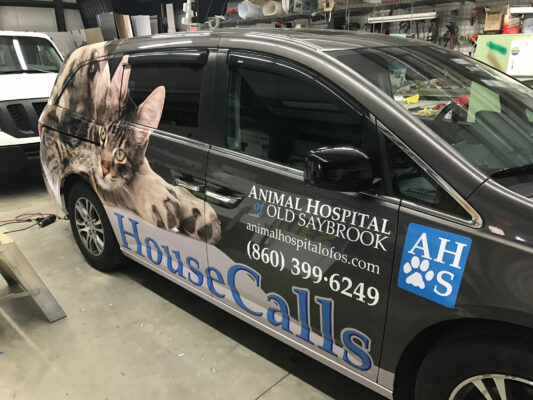 A House Calls Vehicle Wraps in black