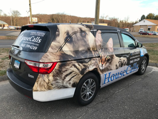 A House Calls Printed Car in Black