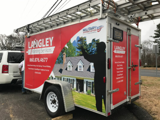 Langley Truck With Printing in Red Side