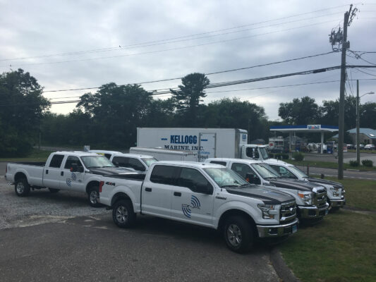 A Fleet Vehicle With Kellogg Marine Logo