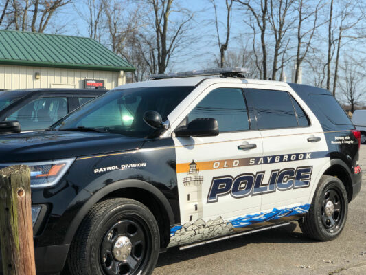 The Side Shot of a Police Vehicle of Old Saybrook