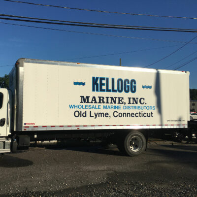 Kellogg Marine Inc Printing on a Truck Side