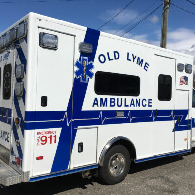 The Side of an Old Lyme Ambulance