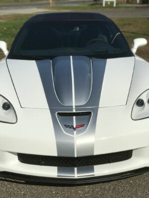 The Front of a Car With Grey Details