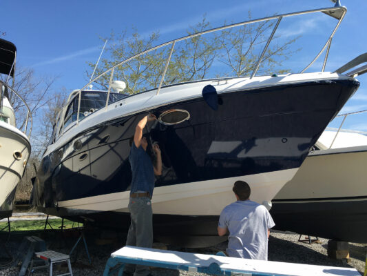 UISCE Beatha Printing on Boat in Progress