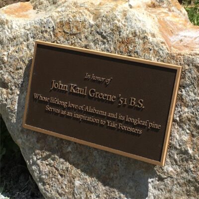 A Memorial Plaque of John Kaul Greene