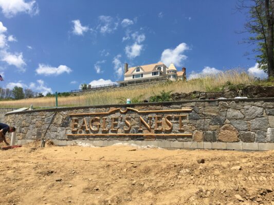 An Eagles Nest Sign for a Home Stay